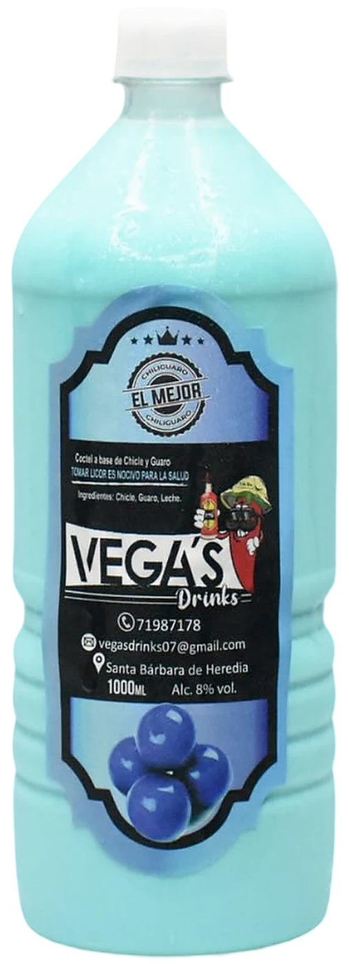 Botella de Miguelito de Chicle de Vega's Drinks